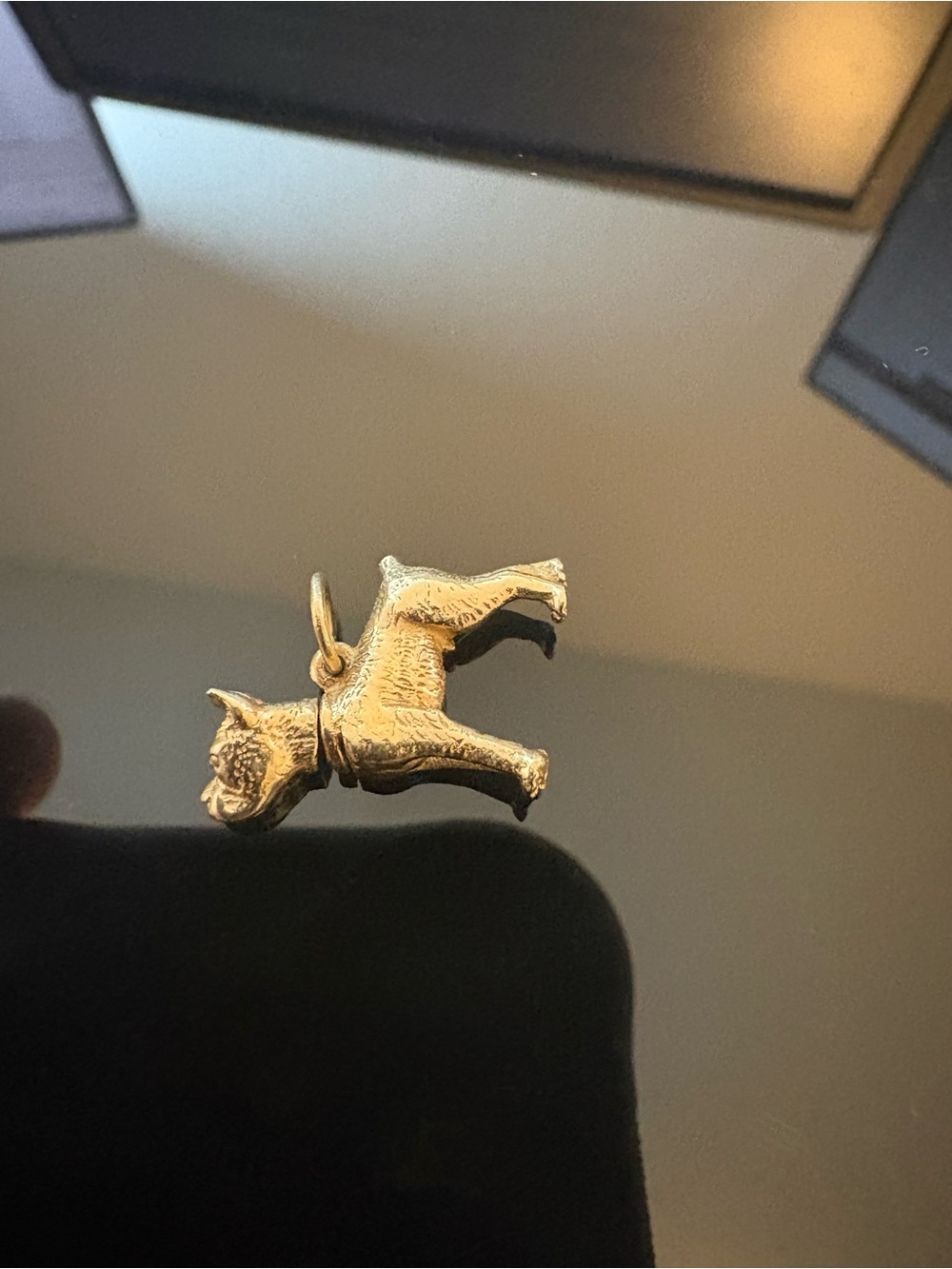 Vintage 14k Gold Boston terrier Charm - Picture 5 of 9